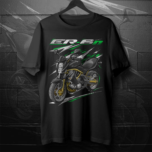 Kawasaki ER-6n 2006 - 2008 Inspired T-Shirt - Motorcycle Tee Shirt for Riders