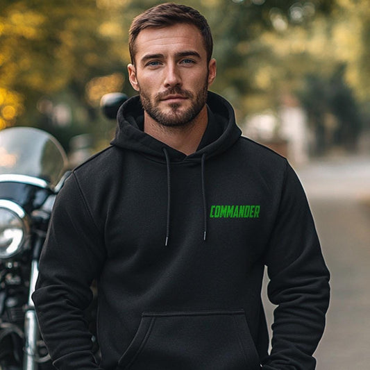 Kawasaki W2 TT & 650 Commander W2 SS Inspired Hoodie - Motorcycle Sweatshirt for Riders