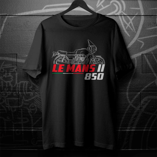 Moto Guzzi 850 Le Mans II 1978 - 1982 Inspired T-Shirt - Motorcycle Tee Shirt for Riders