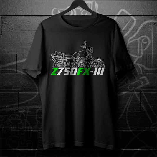 Kawasaki Z750FX III Inspired T-Shirt - Motorcycle Tee Shirt for Riders