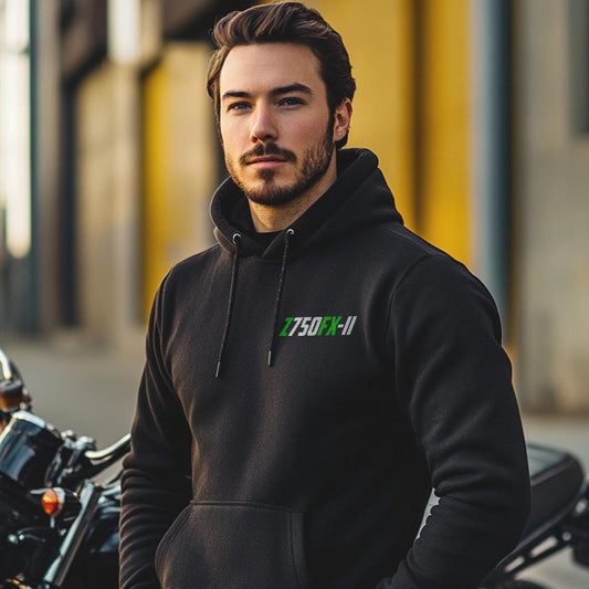 Kawasaki Z750FX III Inspired Hoodie - Motorcycle Sweatshirt for Riders