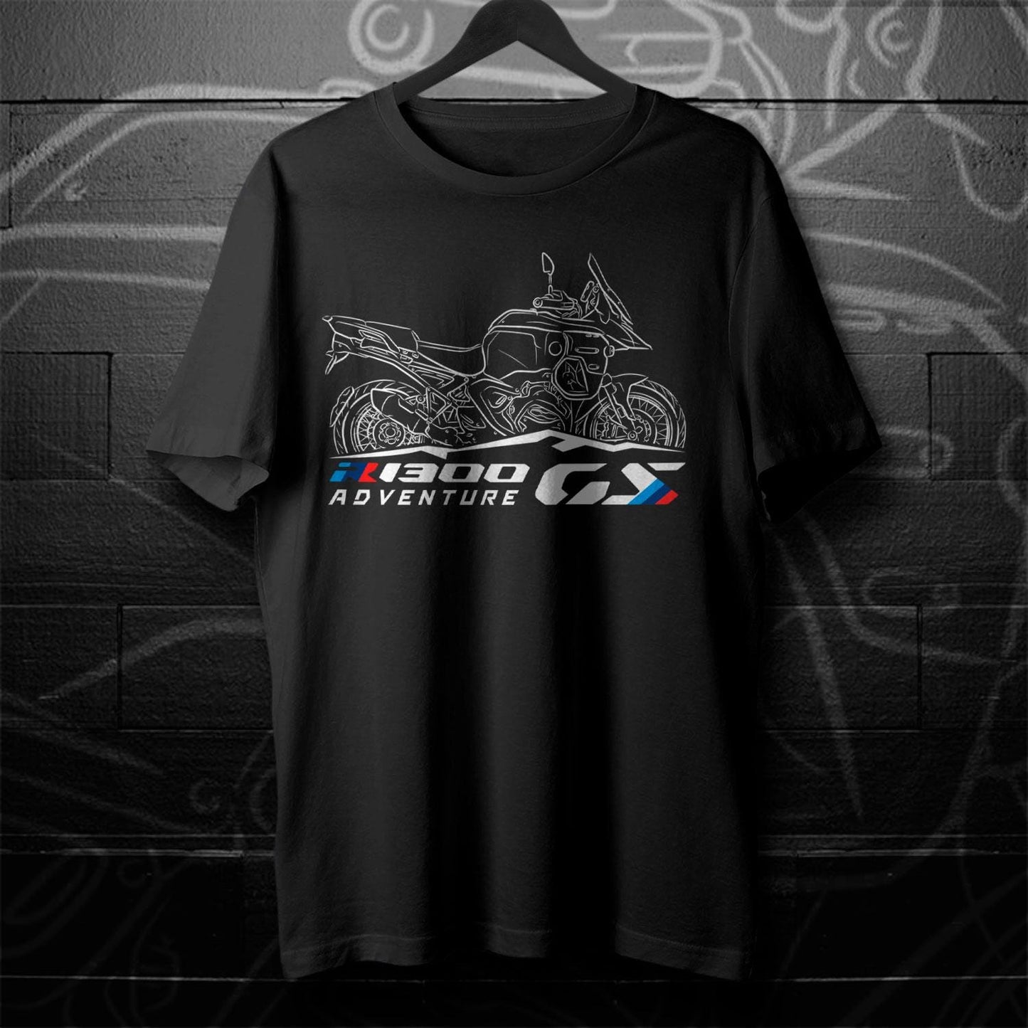 BMW R1300GS Adventure 2024-25 Inspired T-Shirt - Motorcycle Tee Shirt for Motorrad Riders