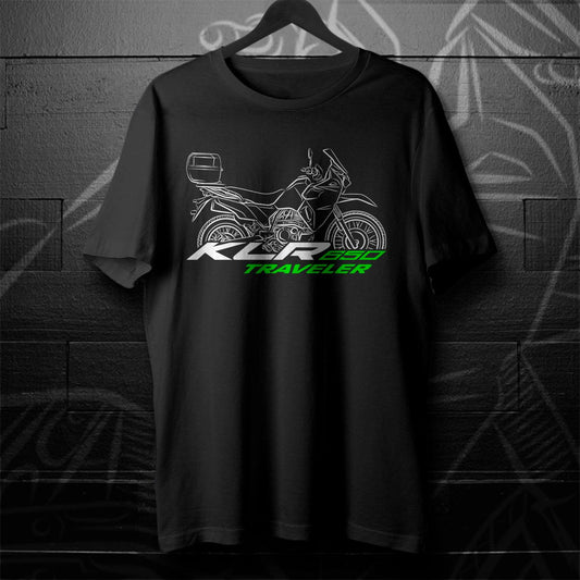 Kawasaki KLR650 Traveler 2023 Inspired T-Shirt - Motorcycle Tee Shirt for Riders