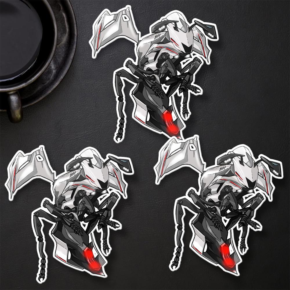 Yamaha YZF-R6 2017-19 Inspired Stickers - Set of 3 Motorcycle Decals for Rider