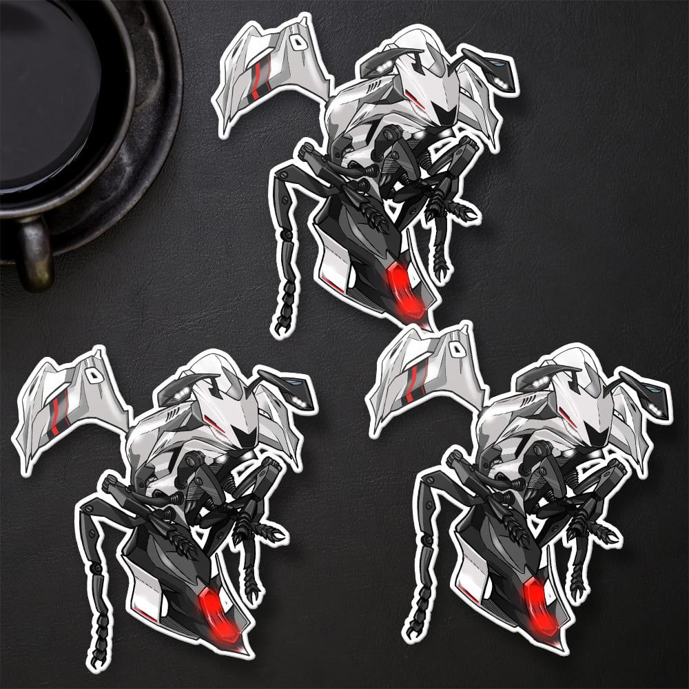 Yamaha YZF-R6 2017-19 Inspired Stickers - Set of 3 Motorcycle Decals for Rider