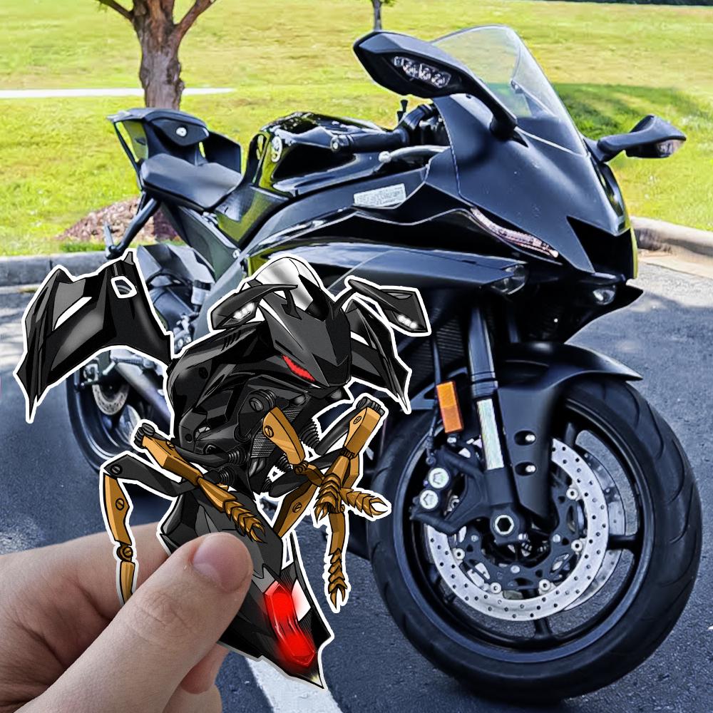 Yamaha YZF-R6 2020 Inspired Stickers - Set of 3 Motorcycle Decals for Rider