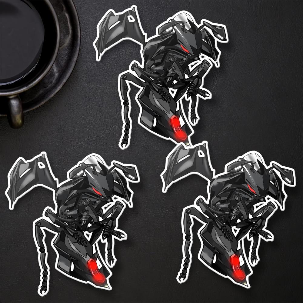 Yamaha YZF-R6 2020 Inspired Stickers - Set of 3 Motorcycle Decals for Rider