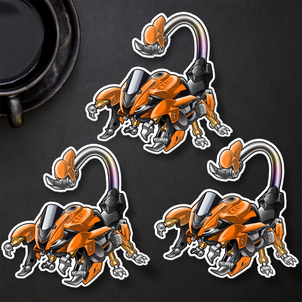 Yamaha YZF-R6 2020 Inspired Stickers - Set of 3 Motorcycle Decals for Rider