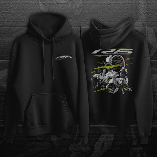 Yamaha YZF-R6 2017-19 Inspired Hoodie - Motorcycle Sweatshirt for Riders