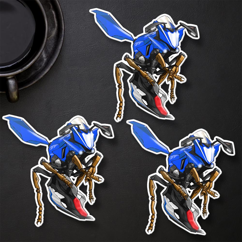 Yamaha YZF-R1 2015-17 Inspired Stickers - Set of 3 Motorcycle Decals for Riders