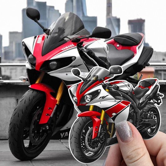 Yamaha YZF-R1 2013-14 Inspired Stickers - Set of 3 Motorcycle Decals for Riders