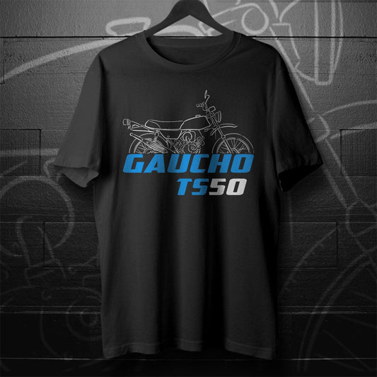 Suzuki TS50 | ER | X & Gaucho Inspired T-Shirt - Motorcycle Tee Shirt for Riders