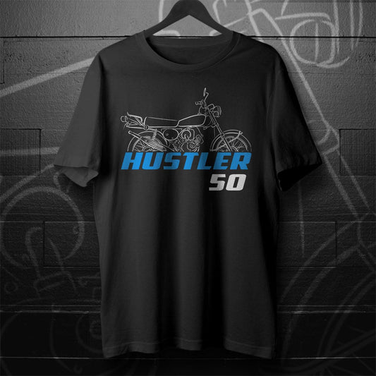 Suzuki Hustler 50 Inspired T-Shirt - Motorcycle Tee Shirt for Riders