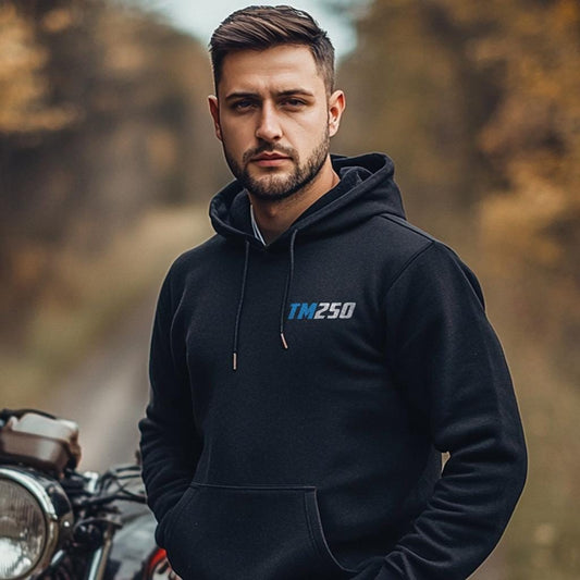 Suzuki TM250 Inspired Hoodie - Motorcycle Sweatshirt for Riders