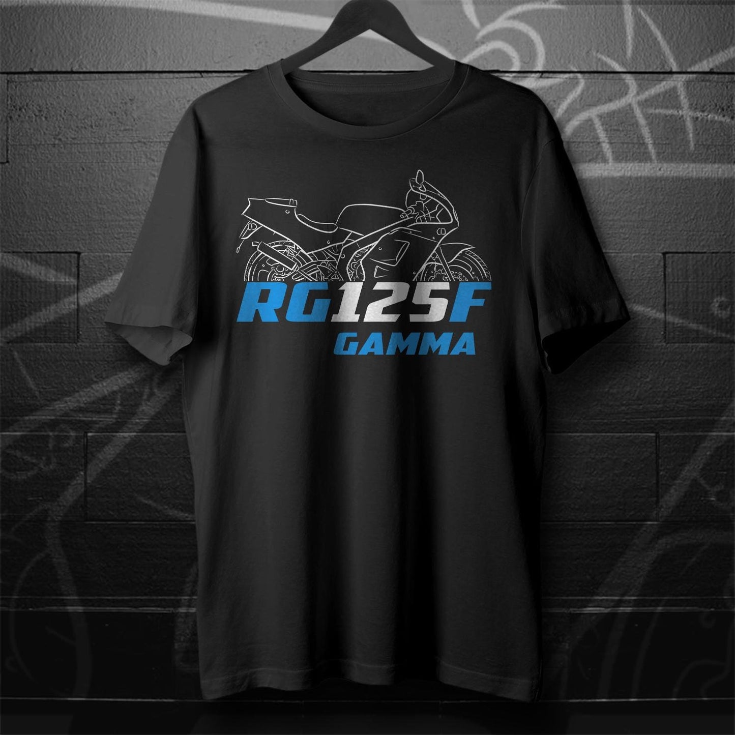 Suzuki RG125 | E | F | Wolf & Gamma Inspired T-Shirt - Motorcycle Tee Shirt for Riders