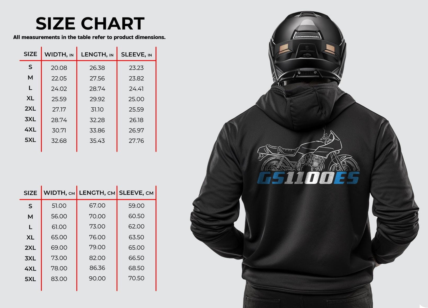 Suzuki GS1100 E | ES | G | GK & GL Inspired Hoodie - Motorcycle Sweatshirt for Riders