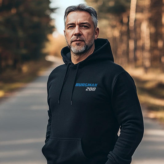 Suzuki Burgman 200 Inspired Hoodie - Motorcycle Sweatshirt for Riders