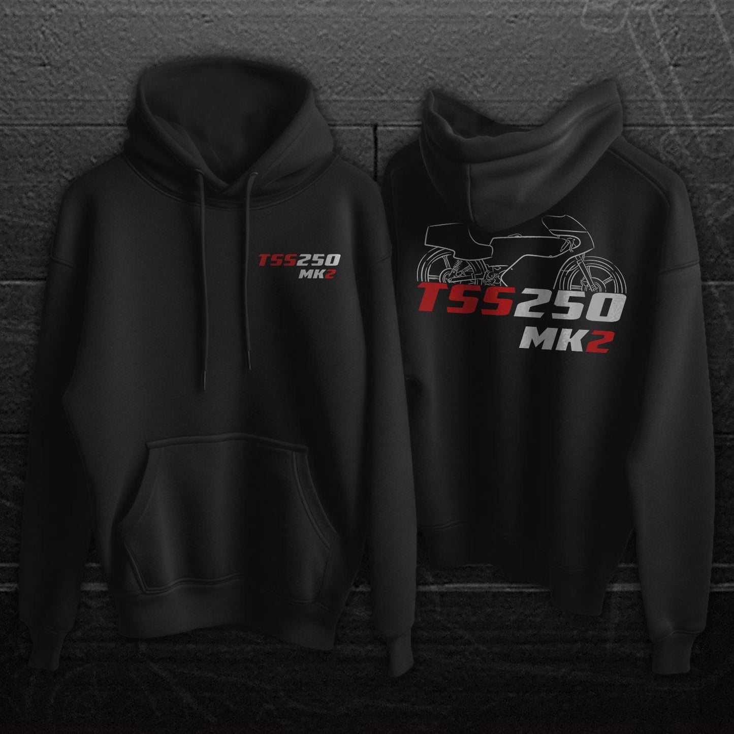 Bultaco TSS Mk2 250 1978 Inspired Hoodie - Motorcycle Sweatshirt for Riders