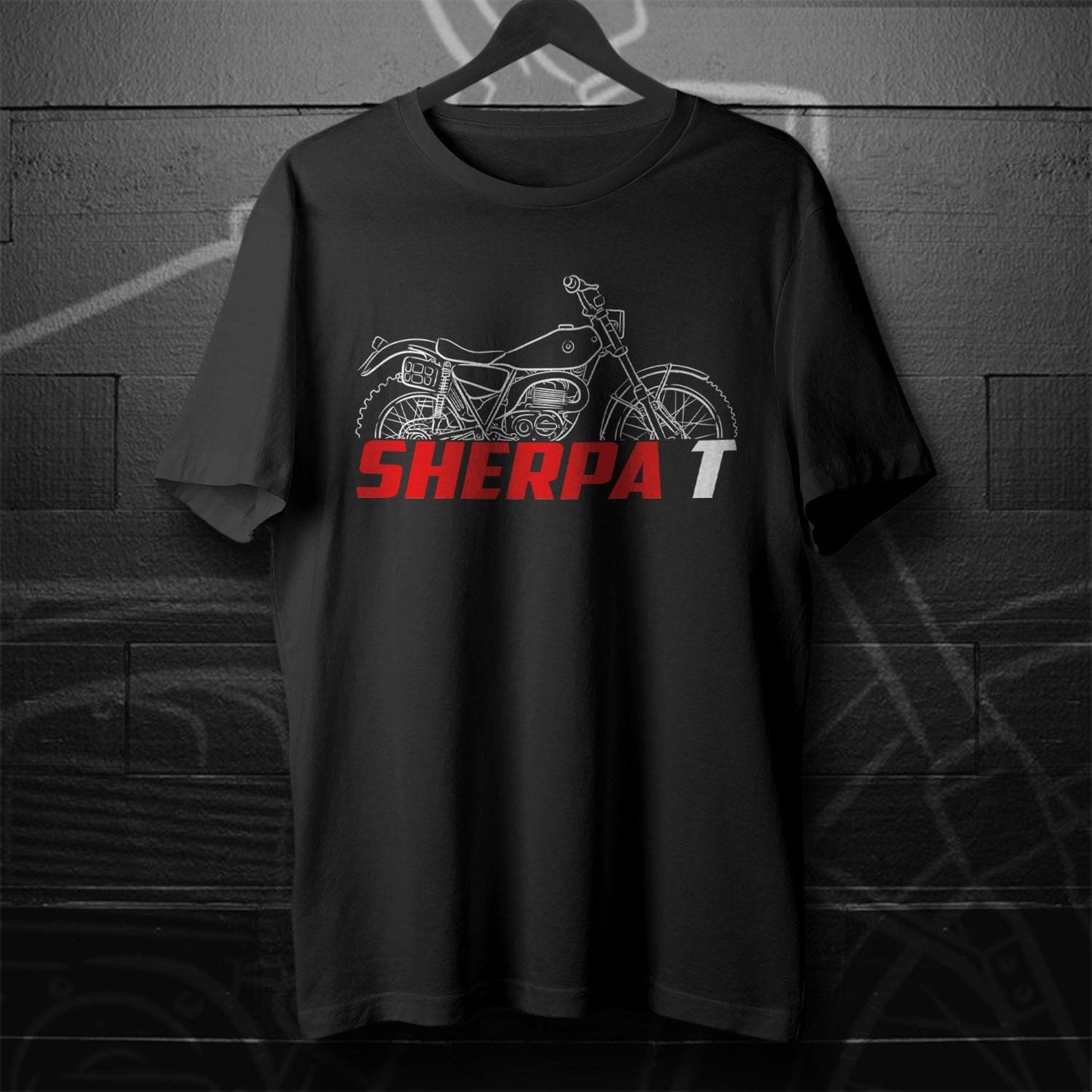 Bultaco Sherpa T 250 Inspired T-Shirt - Motorcycle Tee Shirt for Riders