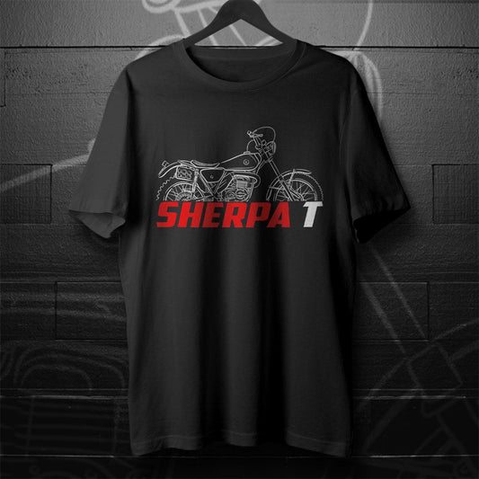 Bultaco Sherpa T 125 1976 - 1980 Inspired T-Shirt - Motorcycle Tee Shirt for Riders