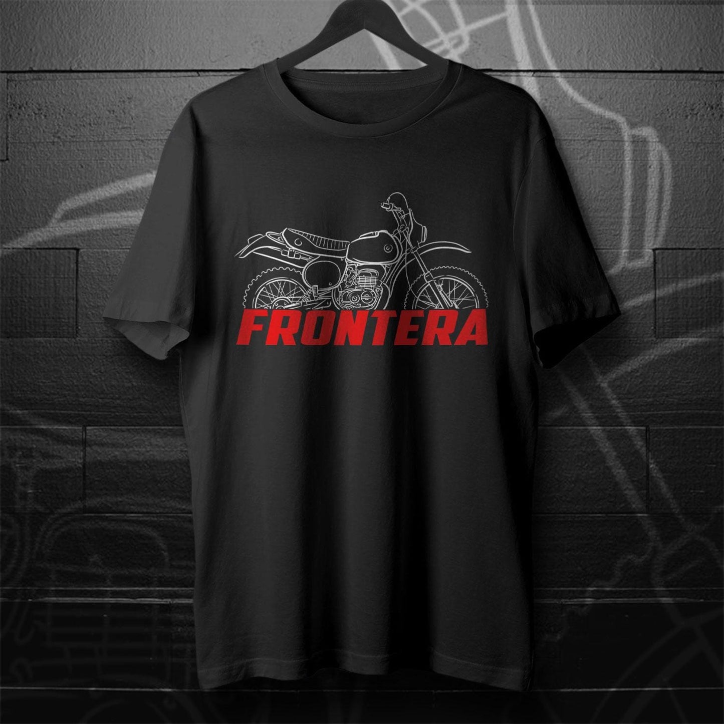 Bultaco Frontera Mk11B 370 1979 - 1981 Inspired T-Shirt - Motorcycle Tee Shirt for Riders