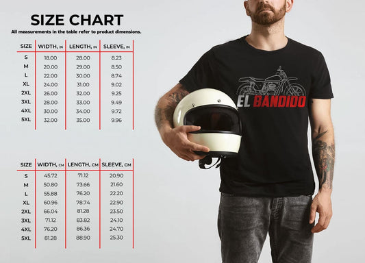 Bultaco El Bandido 350 & 360 Inspired T-Shirt - Motorcycle Tee Shirt for Riders