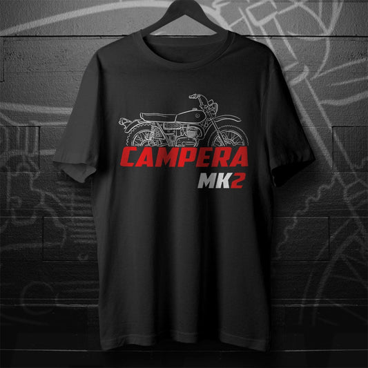 Bultaco Campera Mk2 175 1969 - 1972 Inspired T-Shirt - Motorcycle Tee Shirt for Riders