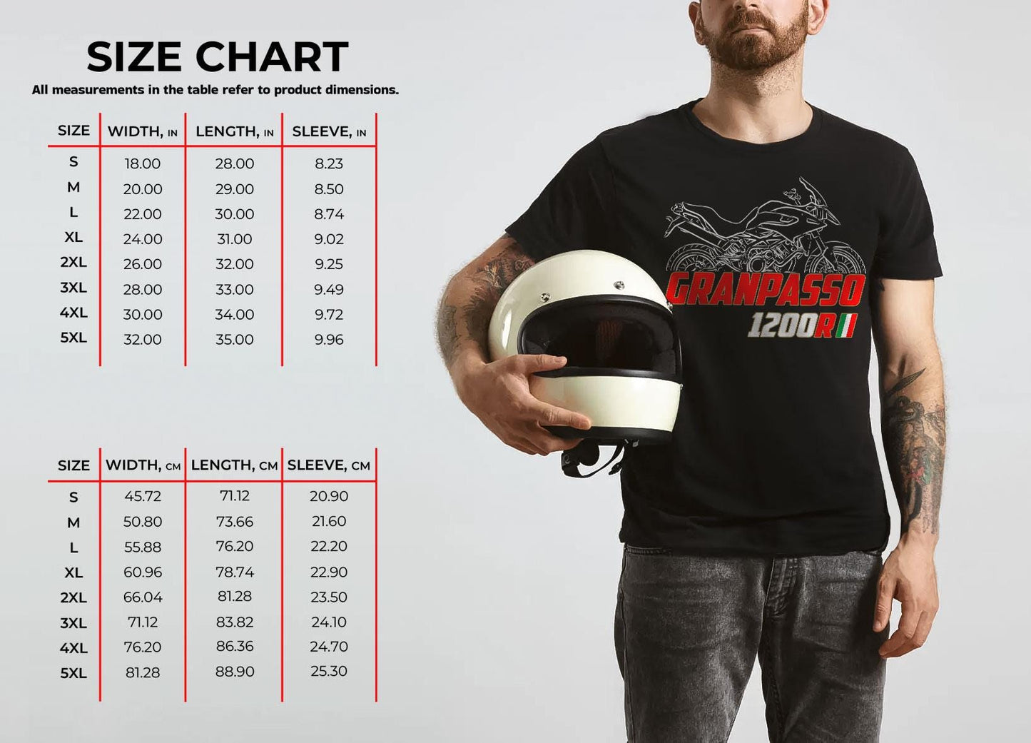 Moto Morini Granpasso 1200R Inspired T-Shirt - Motorcycle Tee Shirt for Riders