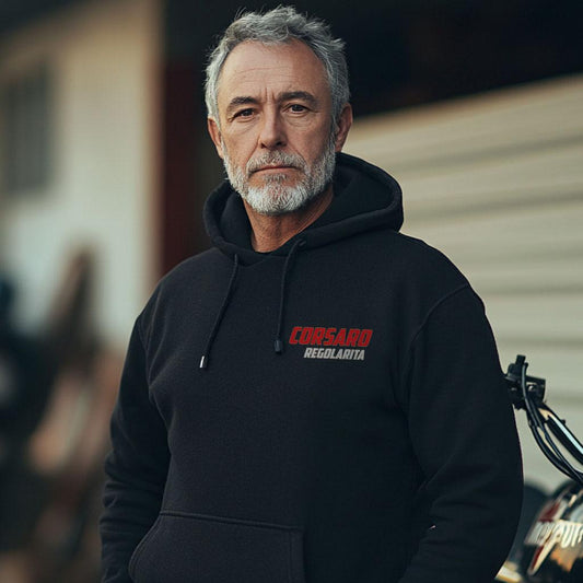Moto Morini Corsaro Regolarita 165 Inspired Hoodie - Motorcycle Sweatshirt for Riders