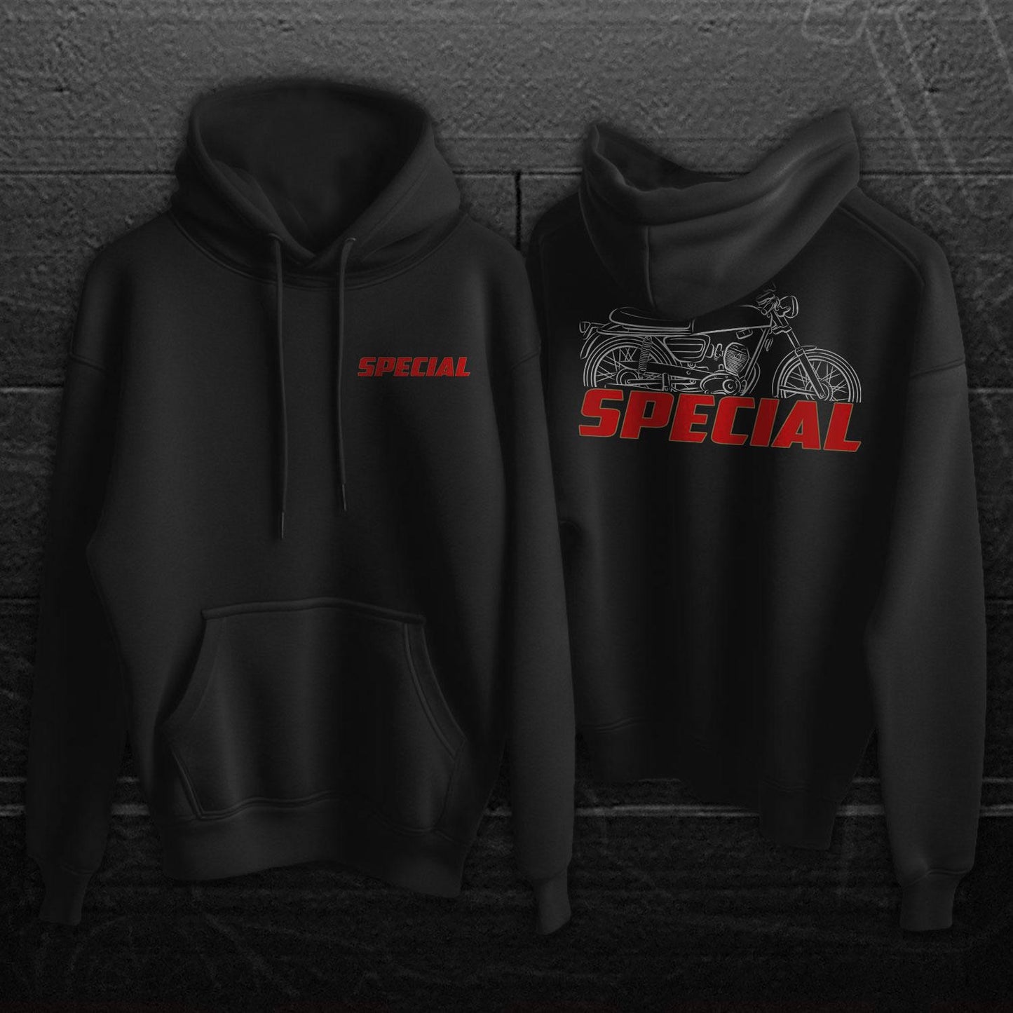 Moto Morini Special 150 Inspired Hoodie - Motorcycle Sweatshirt for Riders