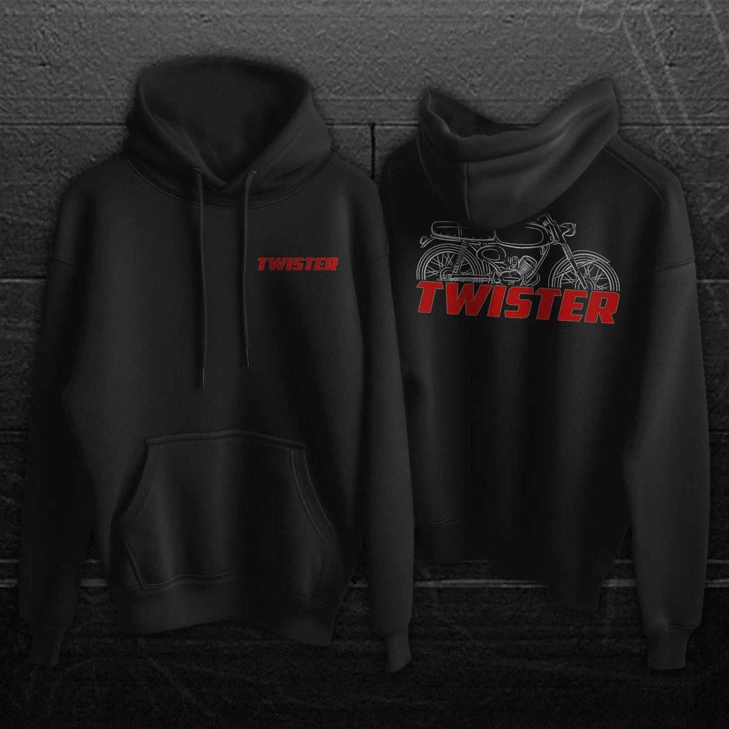 Moto Morini Twister Inspired Hoodie - Motorcycle Sweatshirt for Riders