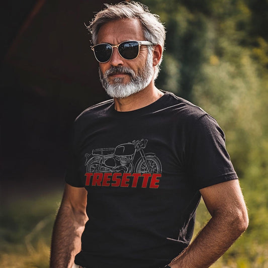 Moto Morini 175 Tresette 1958 - 1963 Inspired T-Shirt - Motorcycle Tee Shirt for Riders