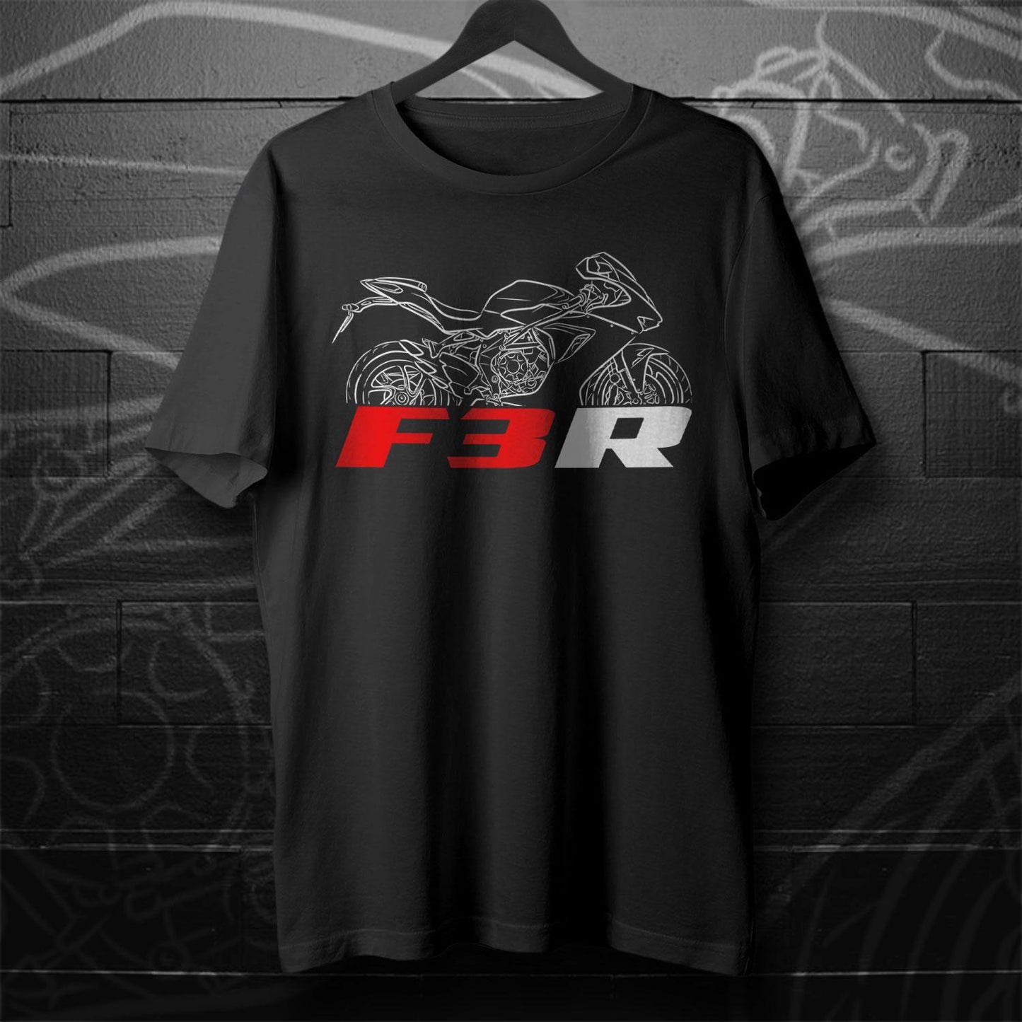 MV Agusta F3R 2023 - 2024 Inspired T-Shirt - Motorcycle Tee Shirt for Riders