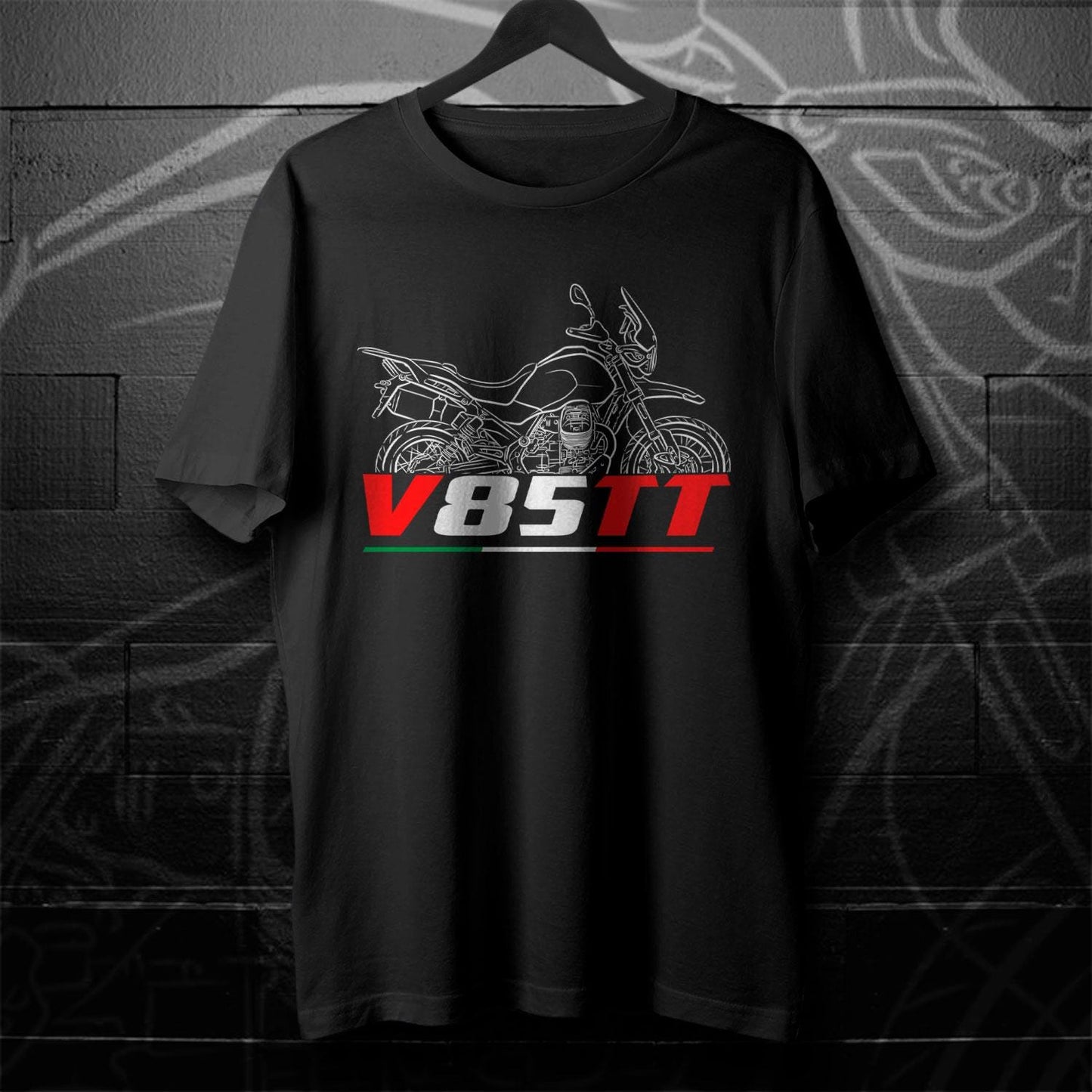 Moto Guzzi V85 TT Inspired T-Shirt - Motorcycle Tee Shirt for Riders