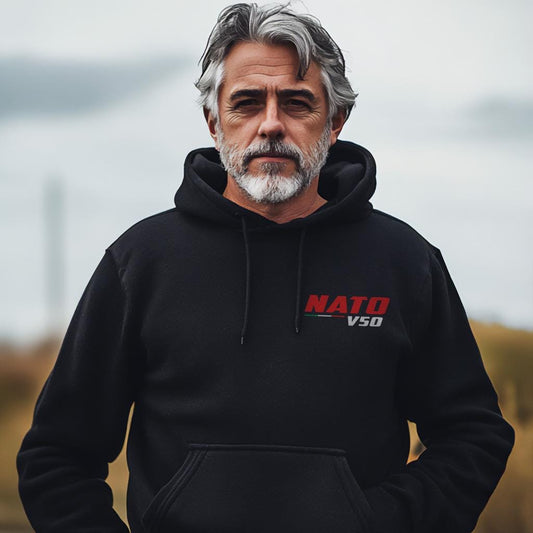 Moto Guzzi V50 NATO Inspired Hoodie - Motorcycle Sweatshirt for Riders