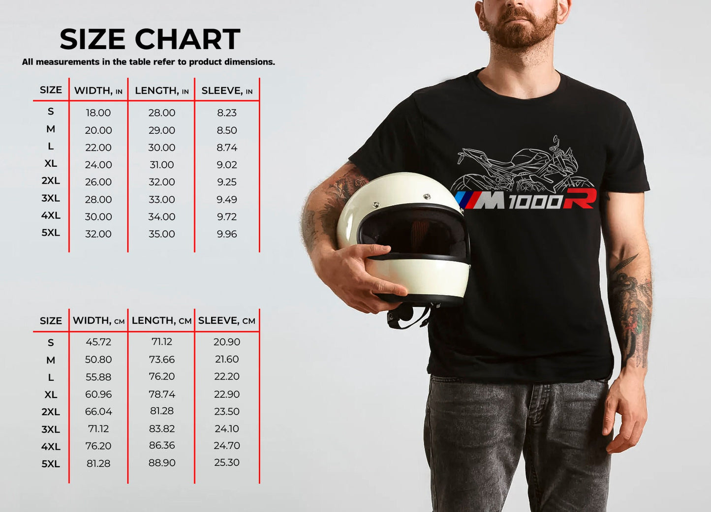 BMW M1000R Inspired T-Shirt - Motorcycle Tee Shirt for Motorrad Riders