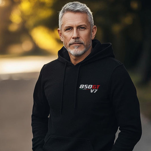 Moto Guzzi V7 850 GT & 850GT California Inspired Hoodie - Motorcycle Sweatshirt for Riders