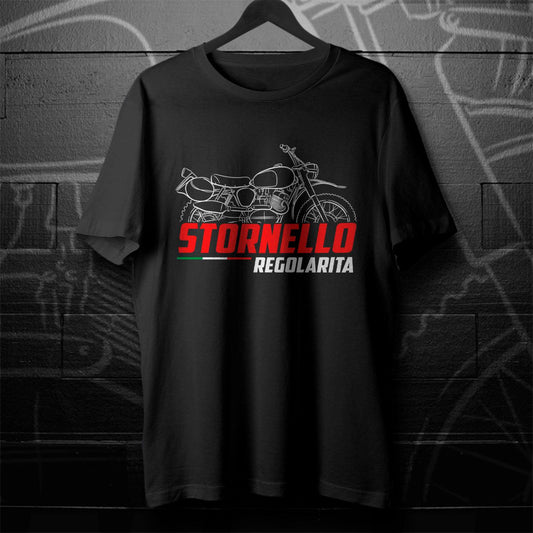 Moto Guzzi Stornello 125 Regolarita Inspired T-Shirt - Motorcycle Tee Shirt for Riders