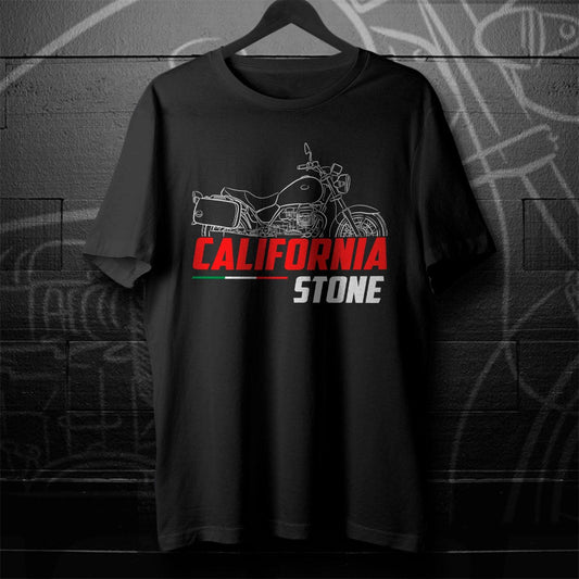 Moto Guzzi California Stone Inspired T-Shirt - Motorcycle Tee Shirt for Riders
