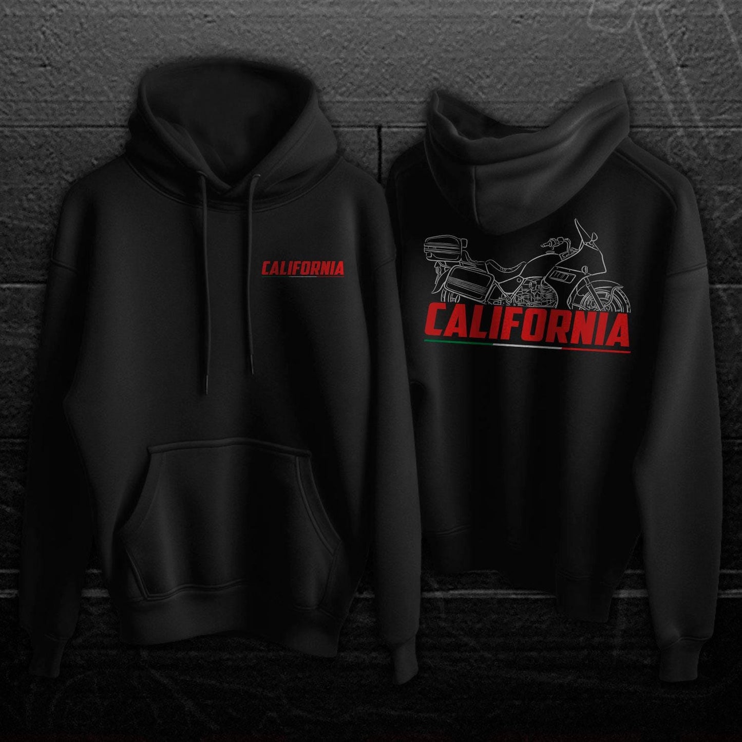 Moto Guzzi California 1000 III CI 1987 - 1993 Inspired Hoodie - Motorcycle Sweatshirt for Riders
