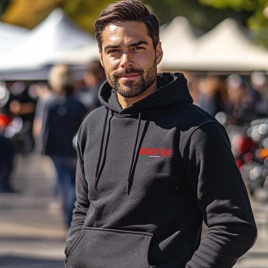 Moto Guzzi Breva 750 Inspired Hoodie - Motorcycle Sweatshirt for Riders