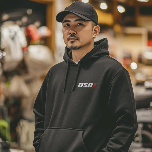 Moto Guzzi 850T Inspired Hoodie - Motorcycle Sweatshirt for Riders