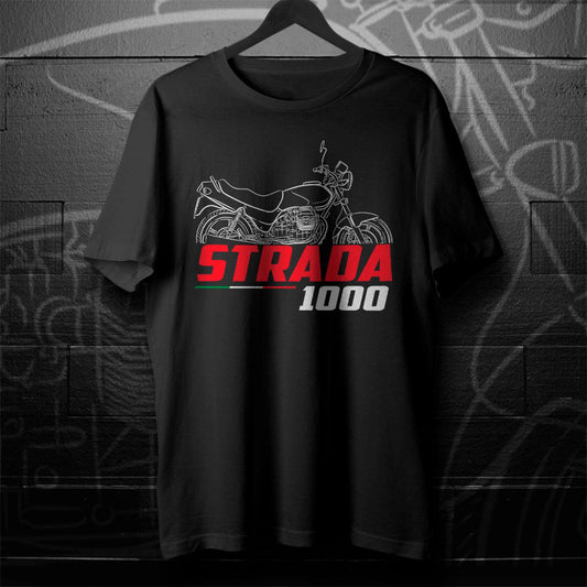 Moto Guzzi 1000 Strada 1992 - 1994 Inspired T-Shirt - Motorcycle Tee Shirt for Riders