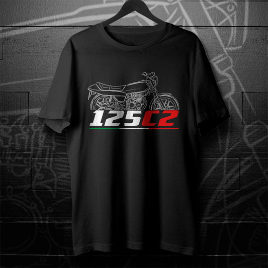 Moto Guzzi 125 2C 4T 1979 - 1981 Inspired T-Shirt - Motorcycle Tee Shirt for Riders