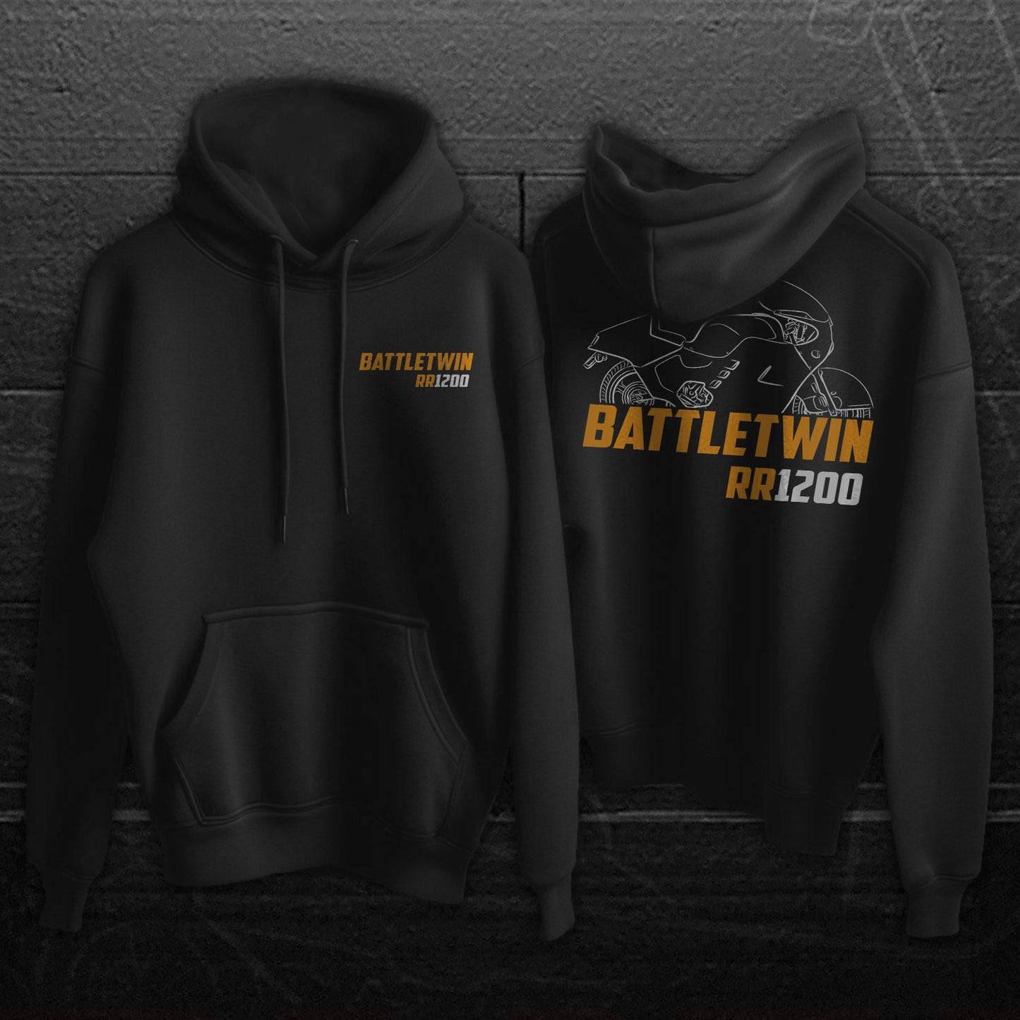 Buell RR1200 Battletwin 1988 - 1990 Inspired Hoodie - Motorcycle Sweatshirt for Riders