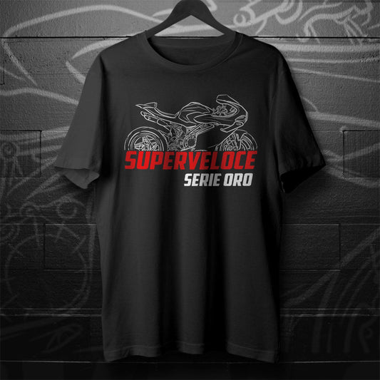 MV Agusta Superveloce 1000 Serie Oro 2023 - 2025 Inspired T-Shirt - Motorcycle Tee Shirt for Riders