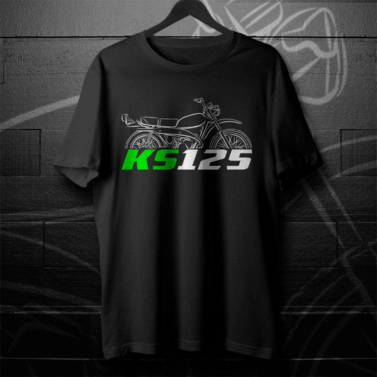 Kawasaki KS125 1974 - 1975 Inspired T-Shirt - Motorcycle Tee Shirt for Riders