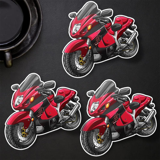 Suzuki Hayabusa 1999-2000 Inspired Stickers - Set of 3 Motorcycle Decals