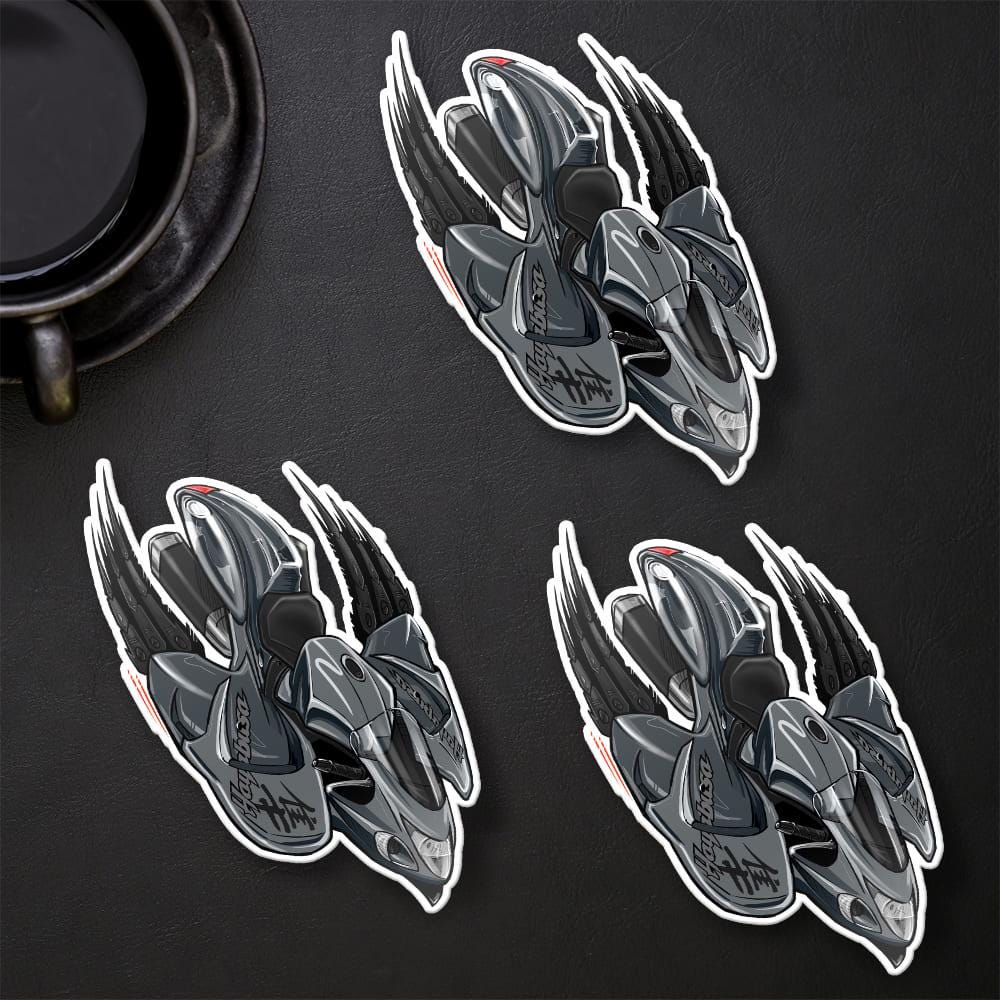 Suzuki Hayabusa 2019-20 Inspired Stickers - Set of 3 Biker Motorcycle Decals