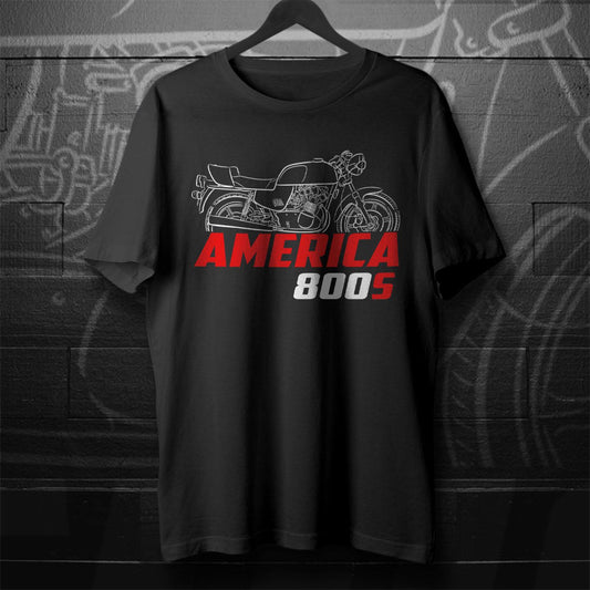 MV Agusta 800 S America 1977 - 1979 Inspired T-Shirt - Motorcycle Tee Shirt for Riders